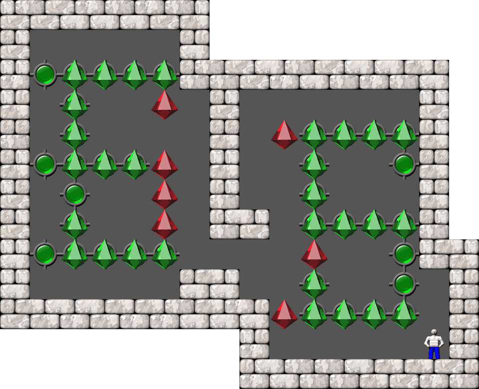 Sokoban Mass Remodel level 1223